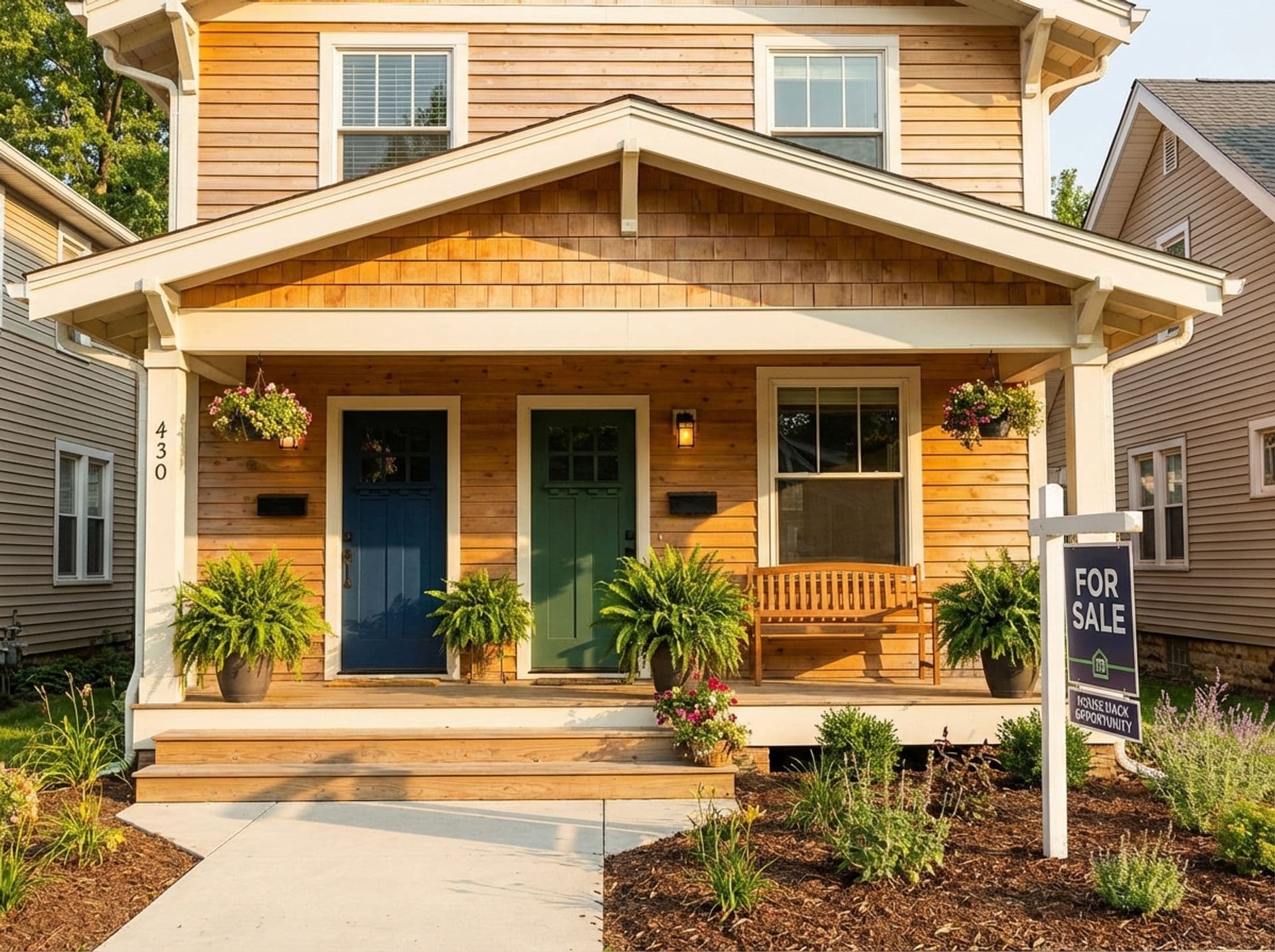 Charming duplex ideal for house hacking strategy